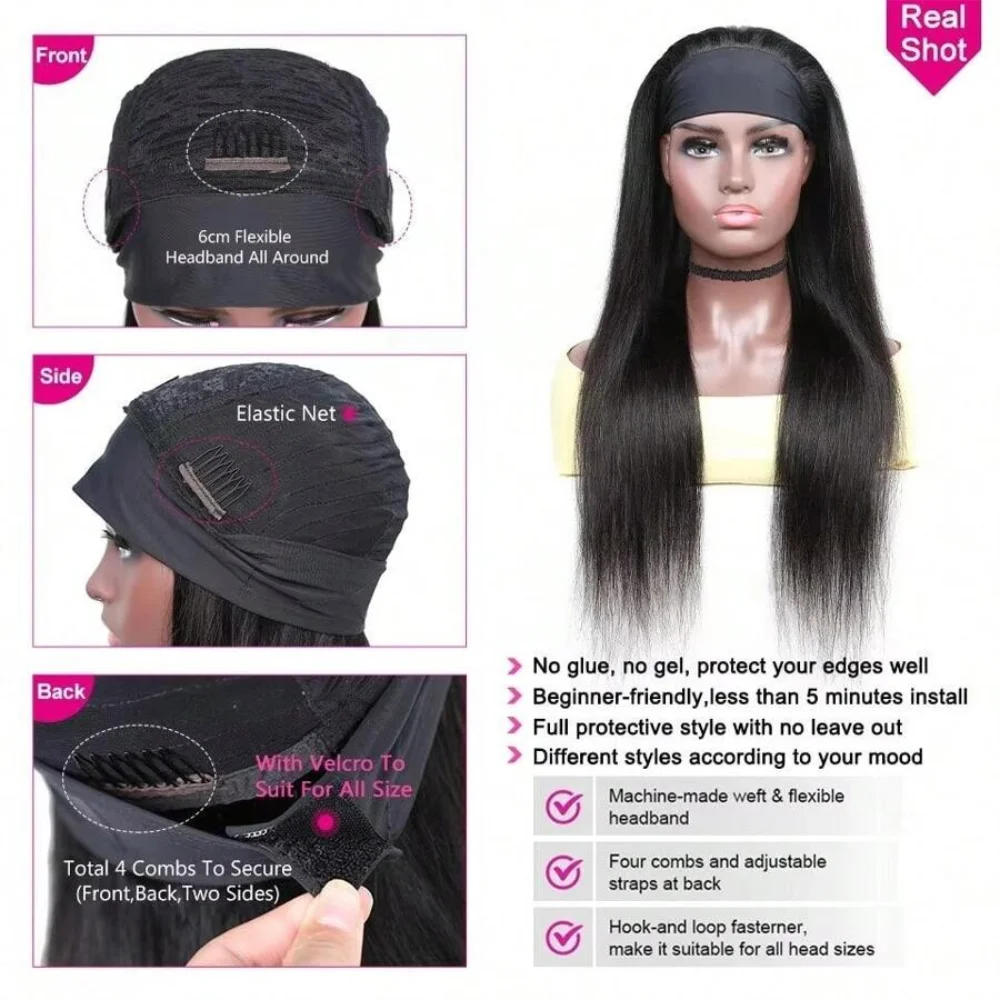 Head band wig