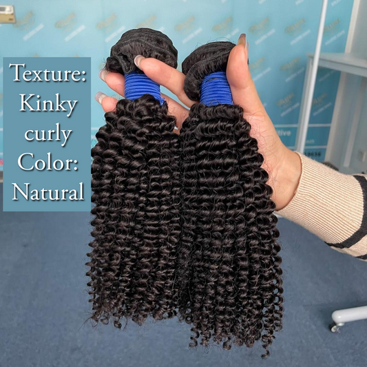 Brazilian Bundle Deal: Yaki Straight /Kinky Straight/Burmese Curly/Kinky Curly